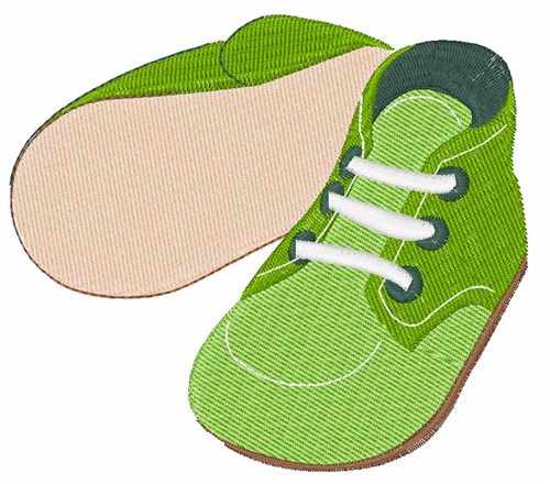 Baby Shoes Machine Embroidery Design