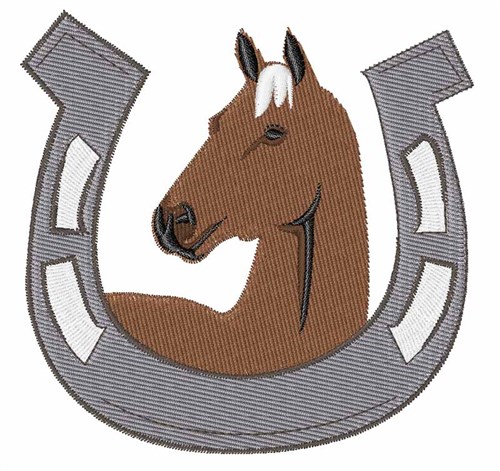 Horse Shoe Machine Embroidery Design