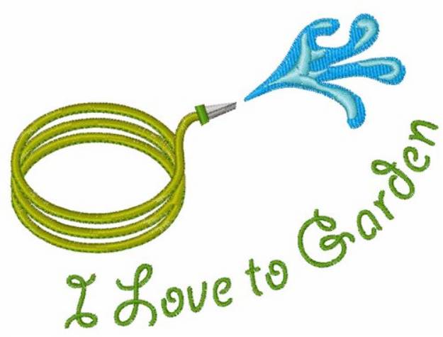 Picture of Love to Garden Machine Embroidery Design