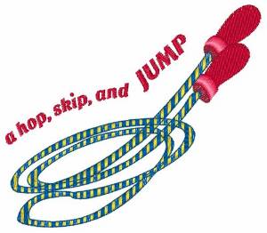 Picture of Hop Skip Jump Machine Embroidery Design