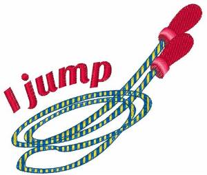 Picture of I Jump Machine Embroidery Design