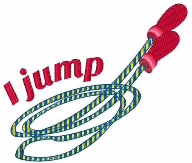 Picture of I Jump Machine Embroidery Design