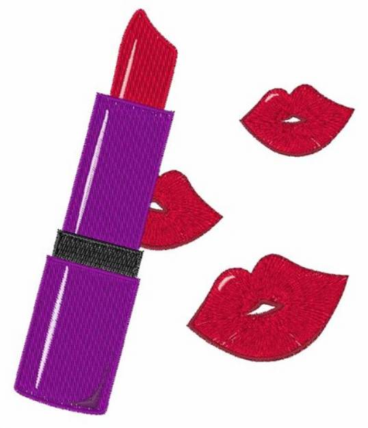 Picture of Lips Kiss Machine Embroidery Design