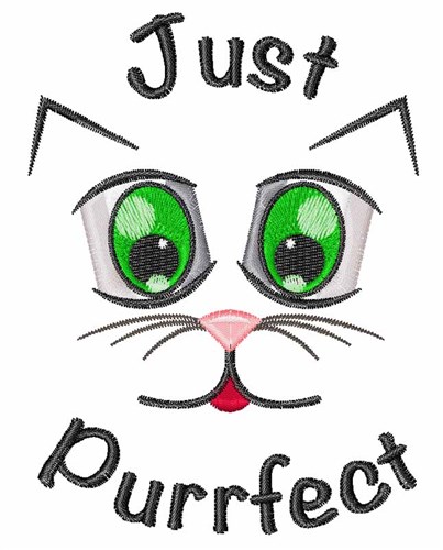 Just Purrfect Machine Embroidery Design