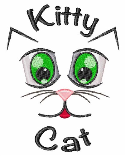 Kitty Cat Machine Embroidery Design