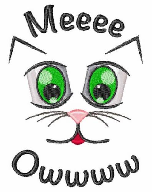 Picture of Meow Cat Machine Embroidery Design