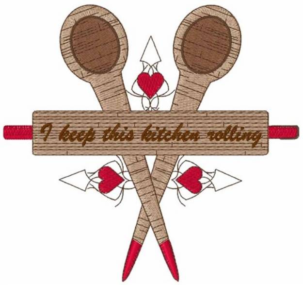 Picture of Kitchen Rolling Machine Embroidery Design