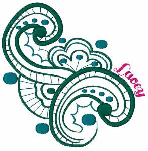 Picture of Lacey Swirl Machine Embroidery Design