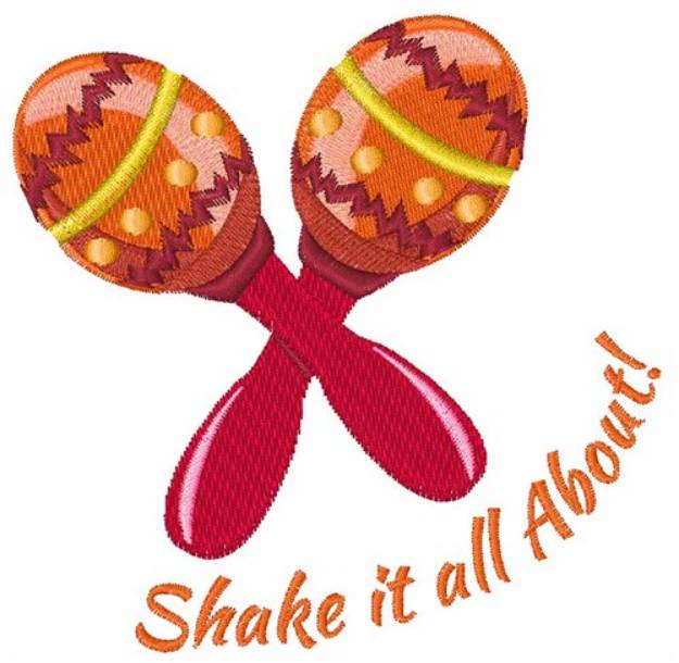 Picture of Shake It All About Machine Embroidery Design