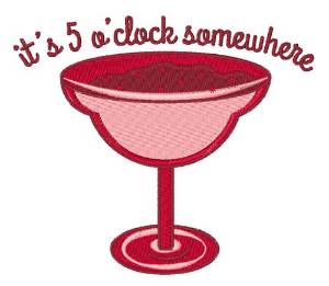 Picture of 5 OClock Somewhere Machine Embroidery Design