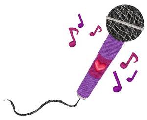Picture of Musical Mic Machine Embroidery Design