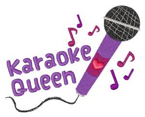 Picture of Karaoke Queen Machine Embroidery Design