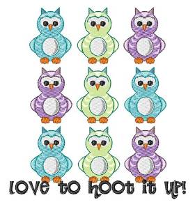 Picture of Hoot It Up Machine Embroidery Design