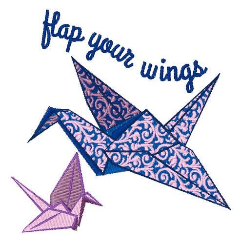 Flap Your Wings Machine Embroidery Design