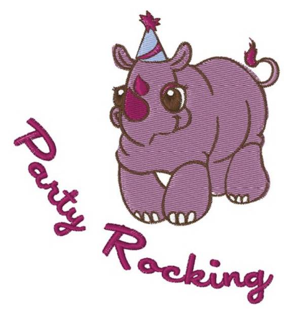 Picture of Party Rocking Machine Embroidery Design