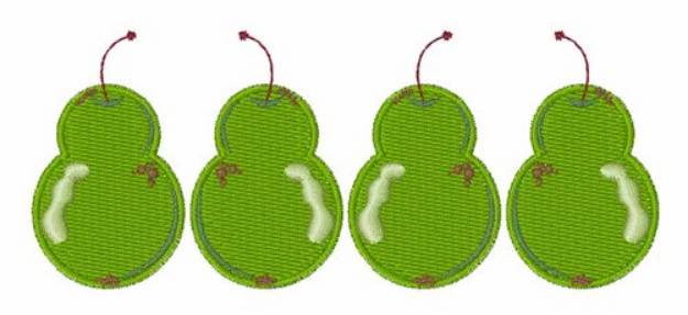 Picture of Pear Row Machine Embroidery Design
