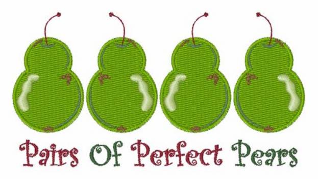 Picture of Pairs of Perfect Pears Machine Embroidery Design