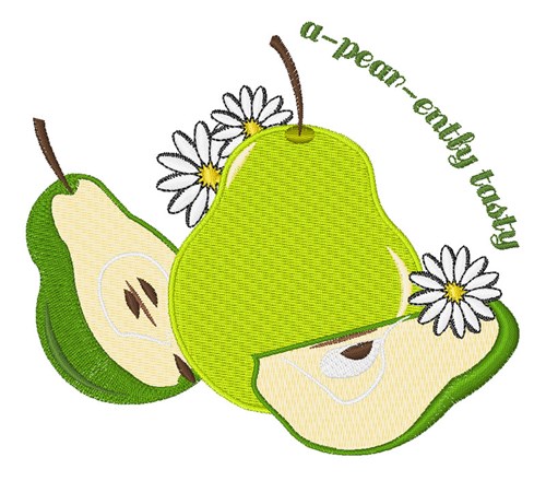 Tasty Pear Machine Embroidery Design
