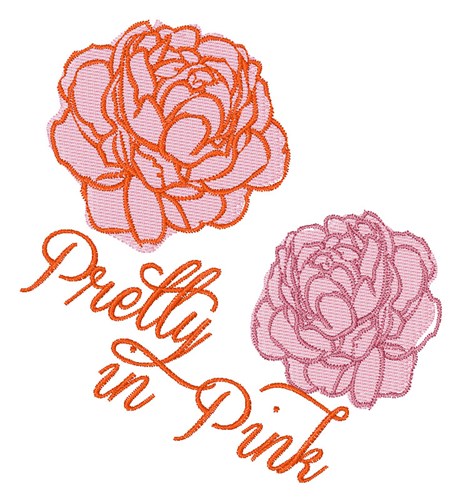 Pretty in Pink Machine Embroidery Design