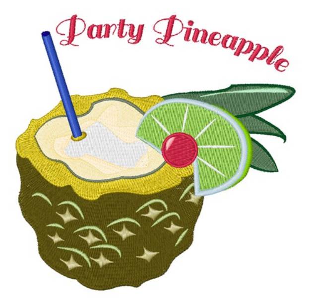 Picture of Party Pineapple Machine Embroidery Design