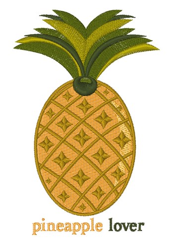 Pineapple Lover Machine Embroidery Design