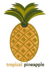 Picture of Tropical Pineapple Machine Embroidery Design