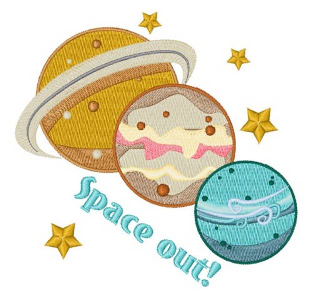 Picture of Space Out! Machine Embroidery Design
