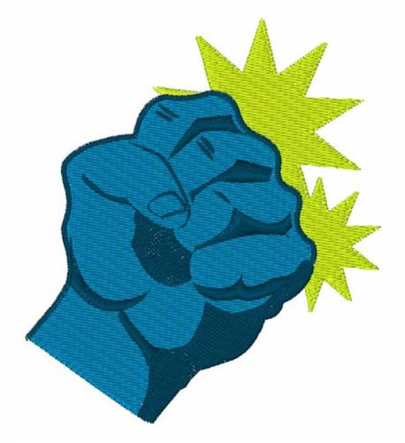 Picture of Power Fist Machine Embroidery Design