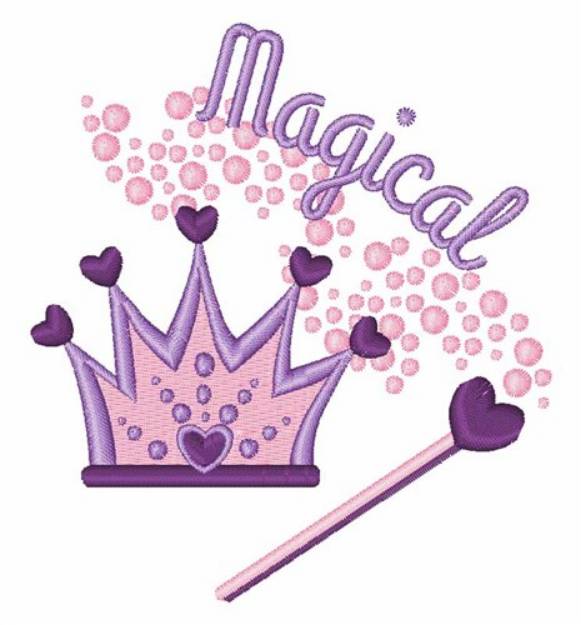 Picture of Magical Tiara Machine Embroidery Design