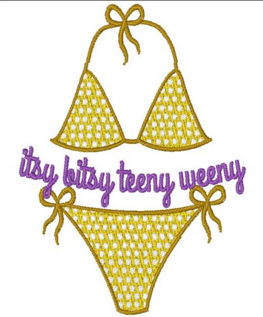Picture of Itsy Bitsy Teeny Weeny Machine Embroidery Design