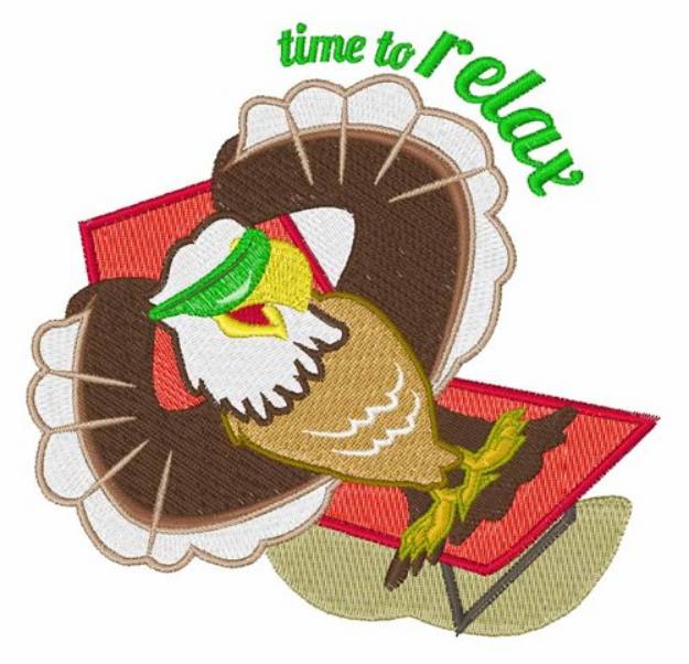 Picture of Time to Relax Machine Embroidery Design