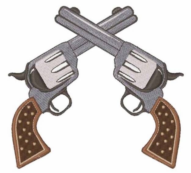 Picture of Western Pistol Machine Embroidery Design