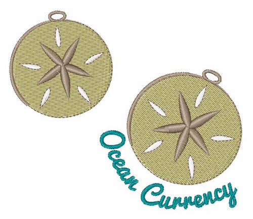 Ocean Currency Machine Embroidery Design