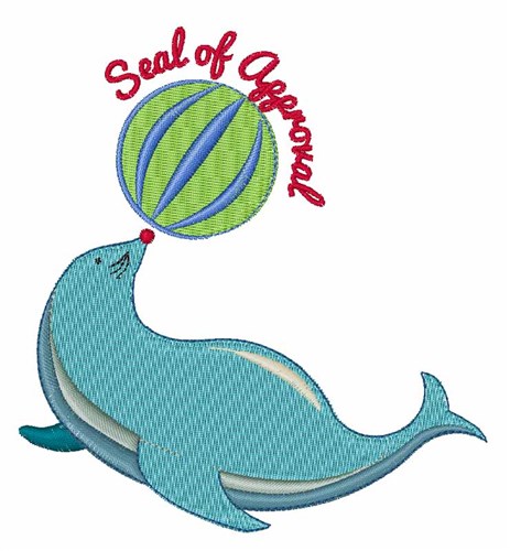 Seal of Approval Machine Embroidery Design