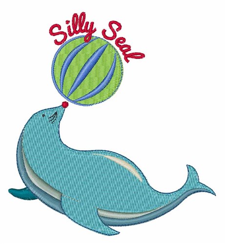 Silly Seal Machine Embroidery Design