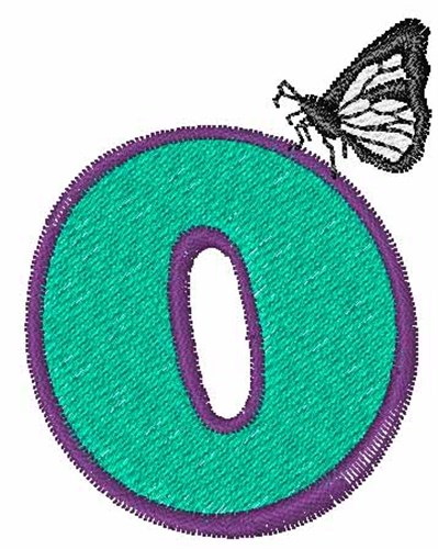 Butterfly-Font 0 Machine Embroidery Design