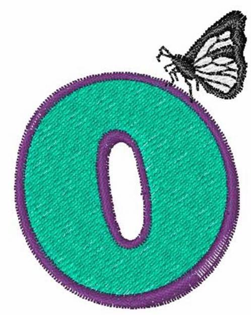 Picture of Butterfly-Font 0 Machine Embroidery Design