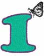 Picture of Butterfly-Font 1 Machine Embroidery Design