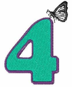 Picture of Butterfly-Font 4 Machine Embroidery Design