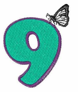 Picture of Butterfly-Font 9 Machine Embroidery Design