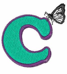 Picture of Butterfly-Font C Machine Embroidery Design