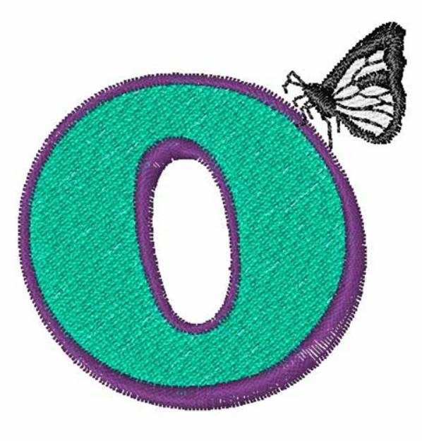 Picture of Butterfly-Font O Machine Embroidery Design