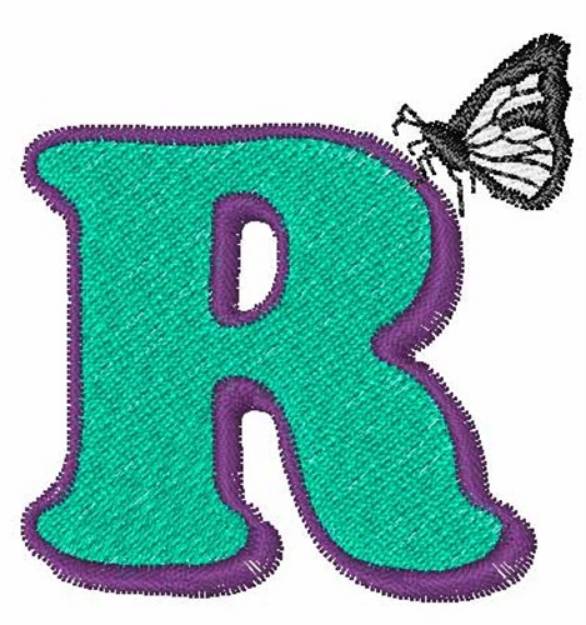 Picture of Butterfly-Font R Machine Embroidery Design