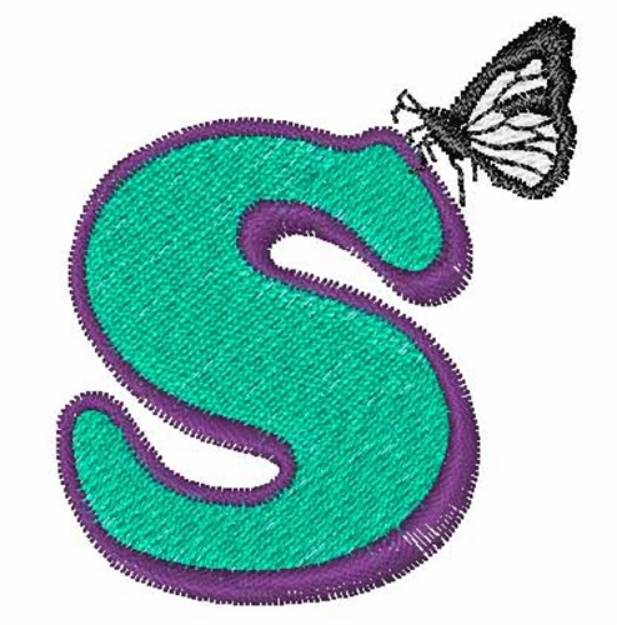 Picture of Butterfly-Font S Machine Embroidery Design