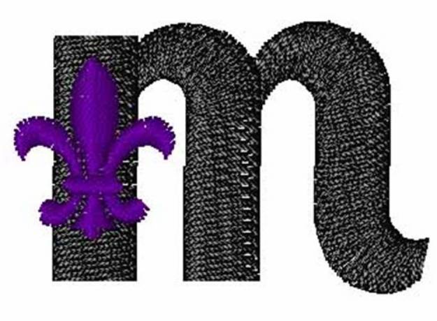 Picture of Fleur-De-Lis-Font m Machine Embroidery Design