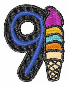 Picture of Ice-Cream-Font 9 Machine Embroidery Design