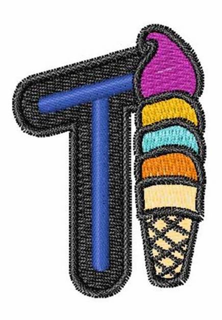 Picture of Ice-Cream-Font T Machine Embroidery Design