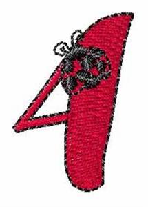 Picture of LadyBug-Font 4 Machine Embroidery Design