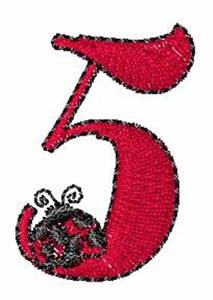 Picture of LadyBug-Font 5 Machine Embroidery Design