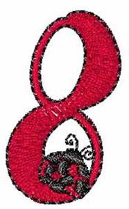 Picture of LadyBug-Font 8 Machine Embroidery Design